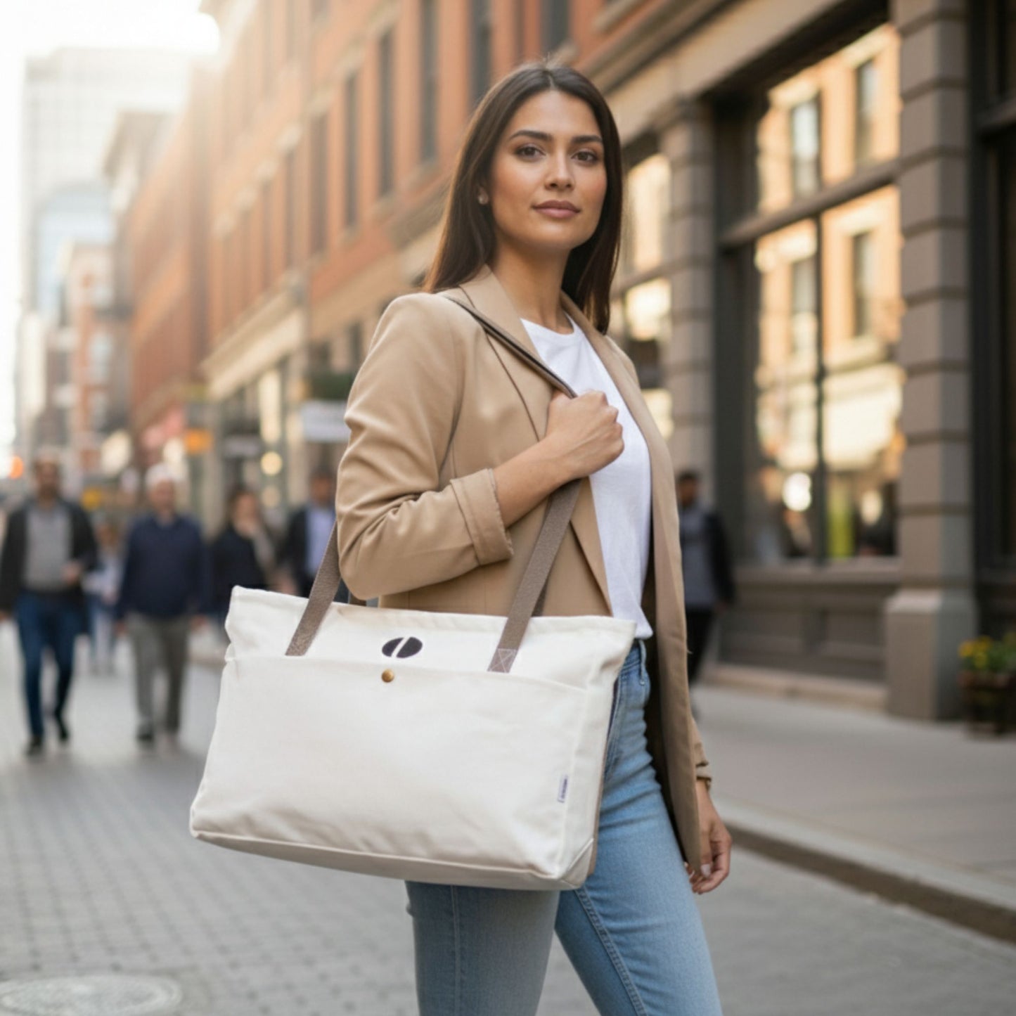 Dotflakes Minimalist Tote | Spacious & Foldable