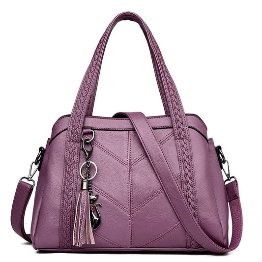 Ladies Leather Vintage Luxury Handbag | Dotflakes