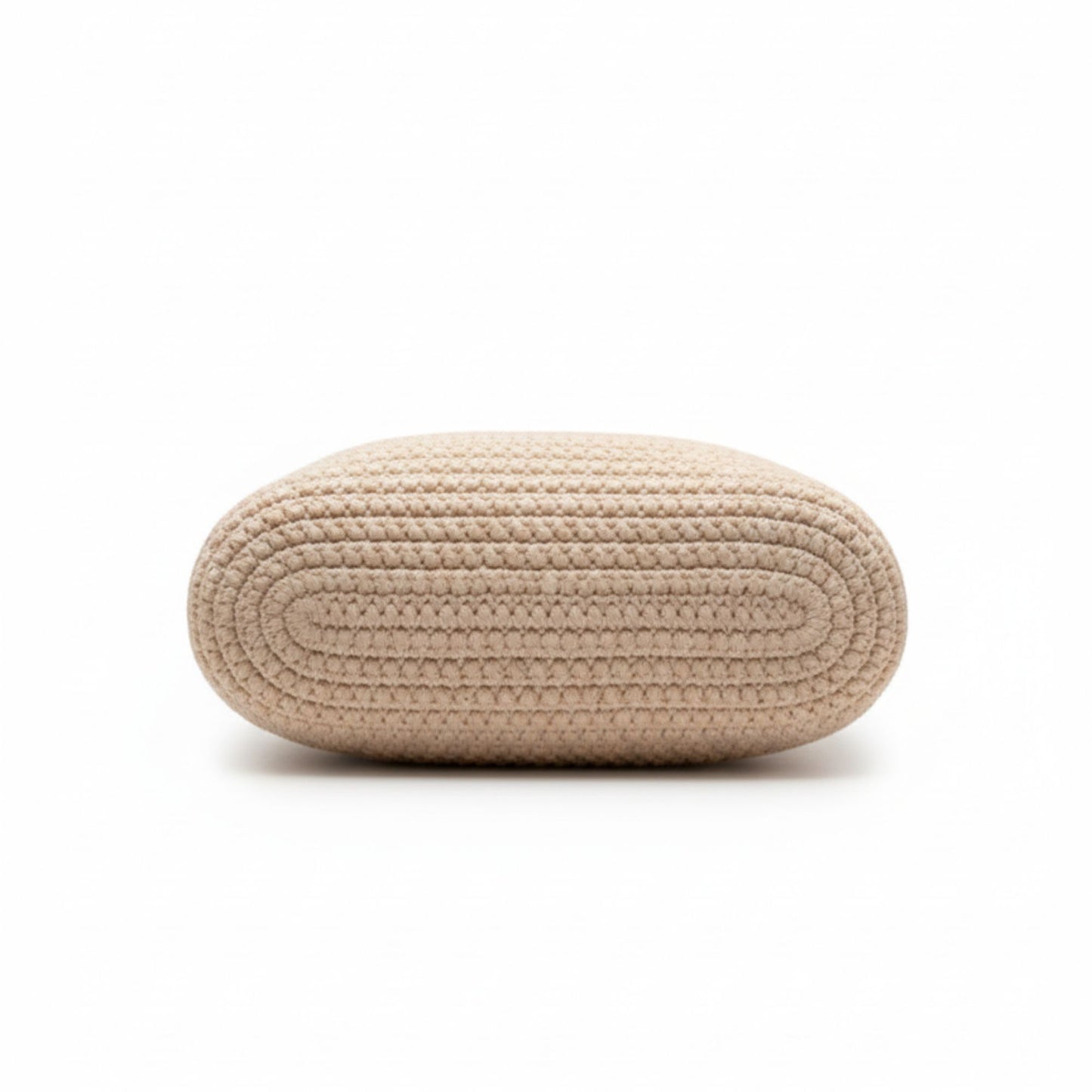 Beige woven Tote;s bottom on a white background - Dotflakes