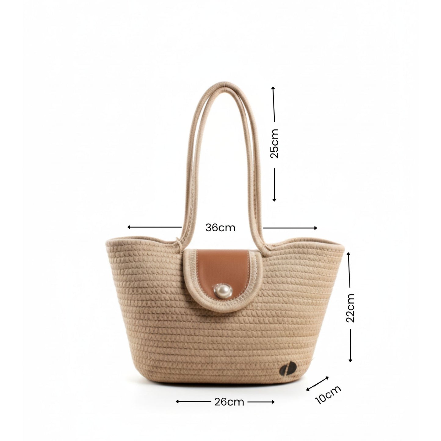 Dotflakes Mini Tote Bag – Eco-Friendly Cotton Rope | Stylish & Durable