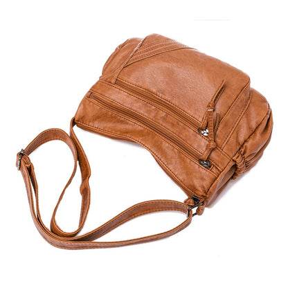 Women's PU Leather Messenger Crossbody Bag | Dotflakes