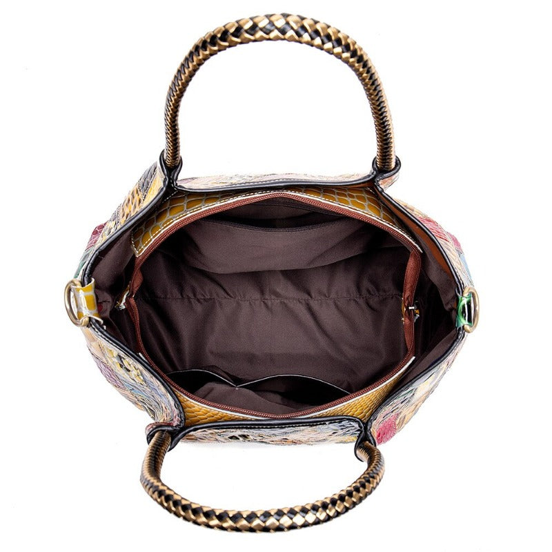 Ladies Leather Boho Handbag | Dotflakes