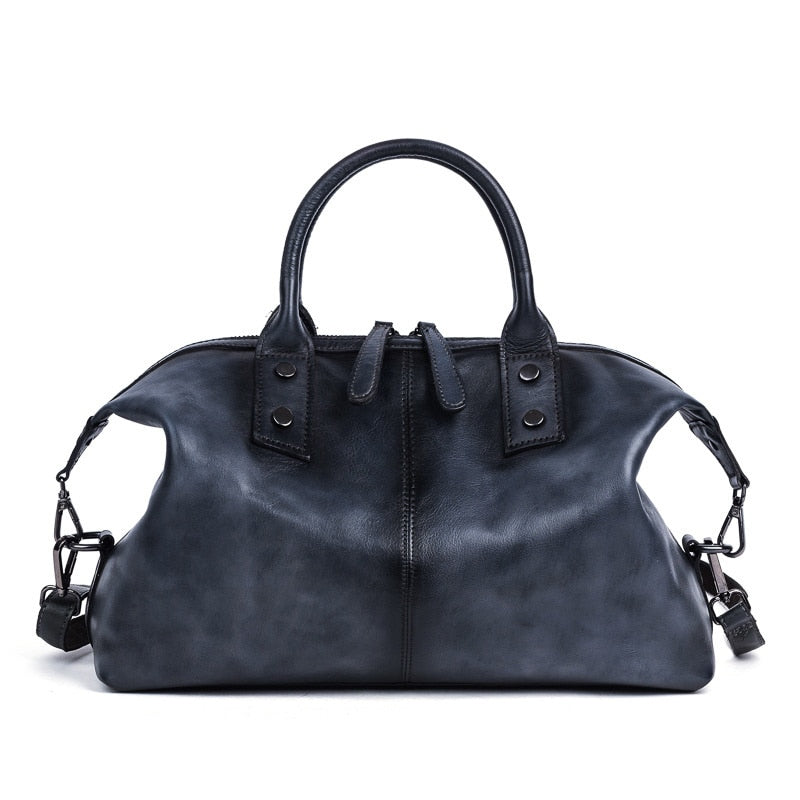 Women's Vintage Leather Dumpling Handbag | Dotflakes