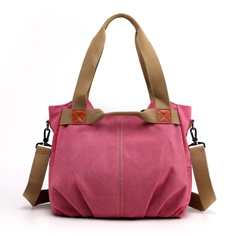 Women's 14 Solid Color Canvas Handbag | Dotflakes