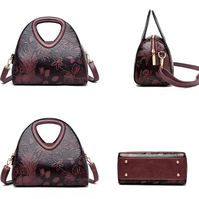 Women's Leather Hobos Handbag | Dotflakes