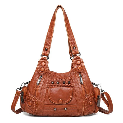 Ladies Luxury Leather Shoulder Bag | Dotflakes