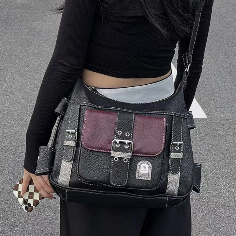 Women's Hip Hop Luxury Leather Satchel Crossbody Bag