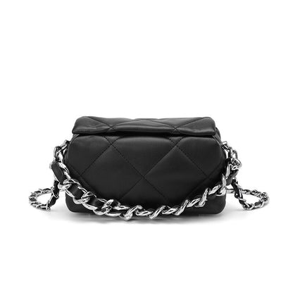 Ladies Leather Solid Color Shoulder Bag | Dotflakes
