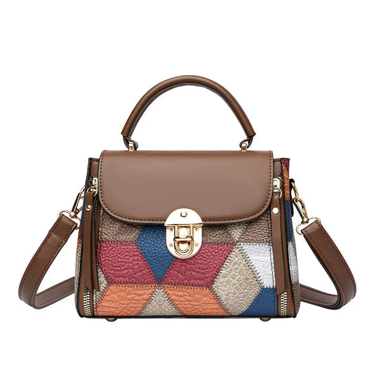 Contrast Color Ladies Small Handbag | Dotflakes