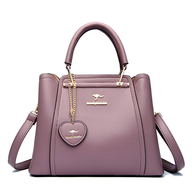 Ladies Leather Satchel Handbag