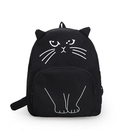 Cat Canvas Backpack | Dotflakes