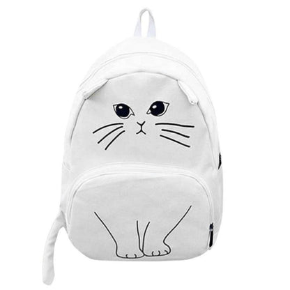 Cat Canvas Backpack | Dotflakes