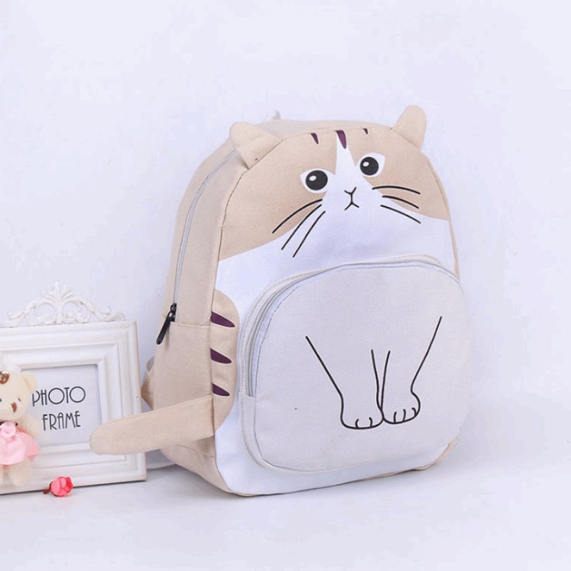 Cat Canvas Backpack | Dotflakes