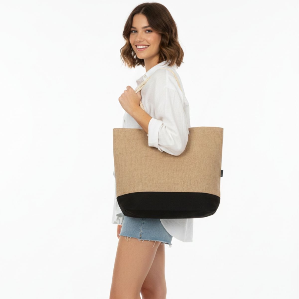 Dotflakes Beach Tote | Rope Handle | Dotflakes Inc.