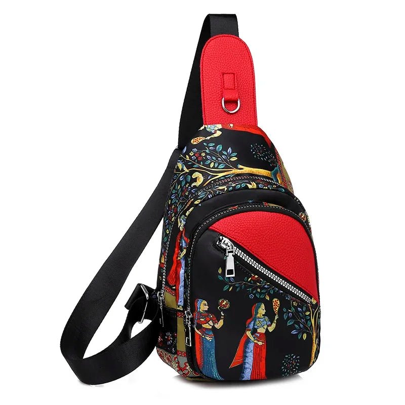 Girls' Trendy Ethnic Crossbody Chest Sling Bag | Dotflakes