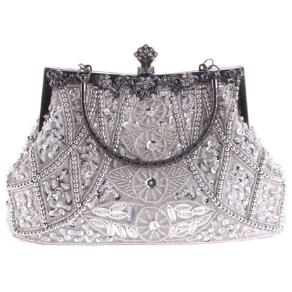 Ladies Beaded Embroidered Evening Party Bag | Dotflakes