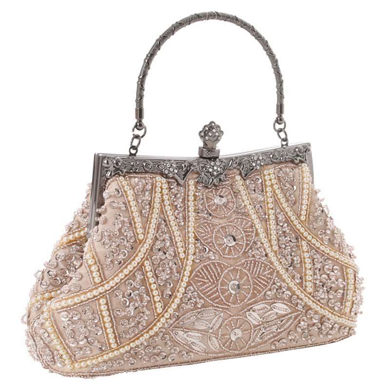 Ladies Beaded Embroidered Evening Party Bag | Dotflakes