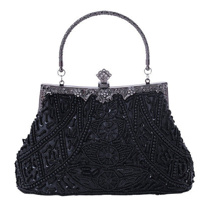 Ladies Beaded Embroidered Evening Party Bag | Dotflakes