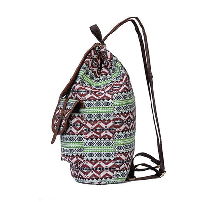 Ladies Bohemia Print School Backpack | Dotflakes