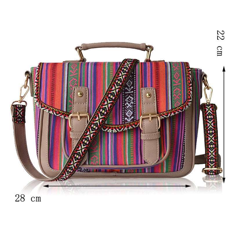 Ladies Bohemian Vintage Satchel Handbag | Dotflakes
