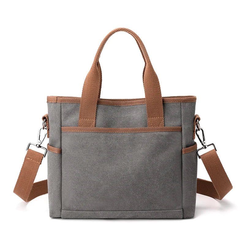 Ladies Canvas Messenger Tote Bag | Dotflakes