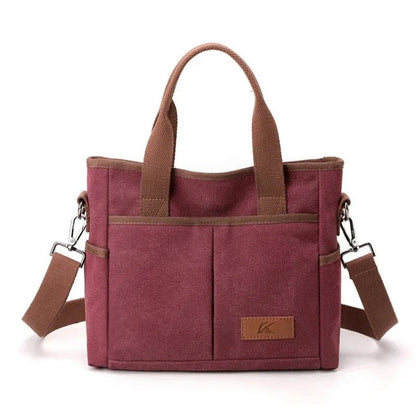 Ladies Canvas Messenger Tote Bag | Dotflakes