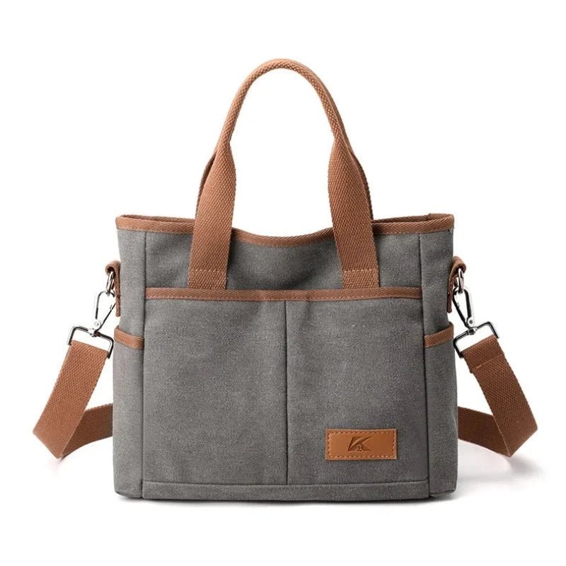 Ladies Canvas Messenger Tote Bag | Dotflakes