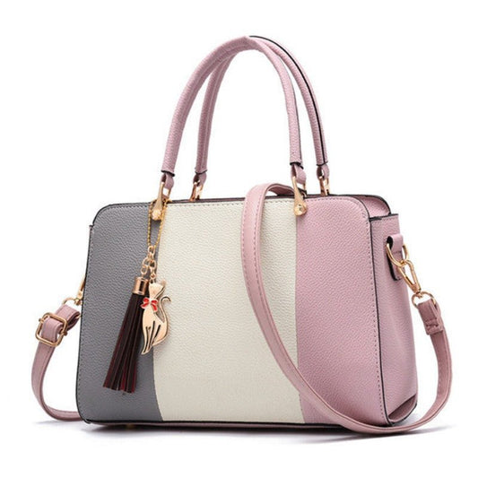Ladies Color Contrast Elegant Handbag | Dotflakes