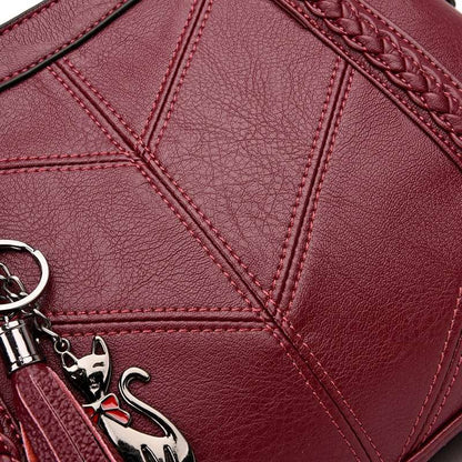 Ladies Leather Vintage Luxury Handbag | Dotflakes