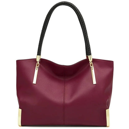 Ladies Luxury Zipper Top - Handle Stylish Tote | Dotflakes