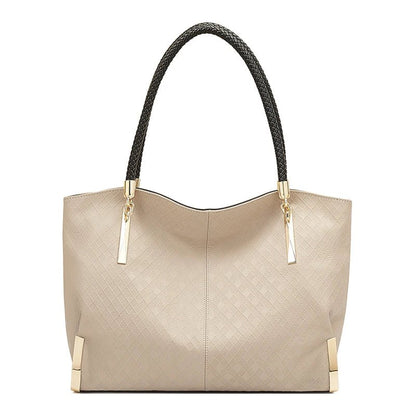 Ladies Luxury Zipper Top - Handle Stylish Tote | Dotflakes