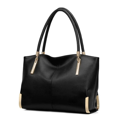 Ladies Luxury Zipper Top - Handle Stylish Tote | Dotflakes