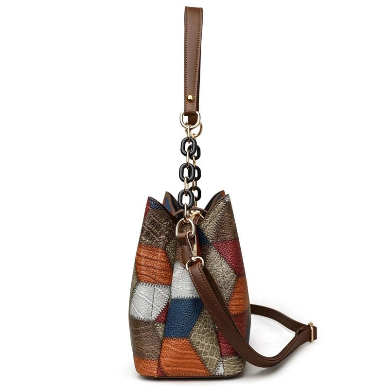 Ladies Multi - color Bucket Shoulder Bag | Dotflakes