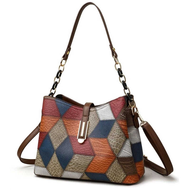 Ladies Multi - color Bucket Shoulder Bag | Dotflakes