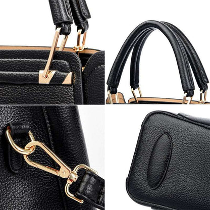 Ladies PU Leather Satchel Handbag | Dotflakes