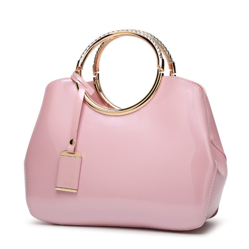 Ladies Shiny Color Handbag | Dotflakes