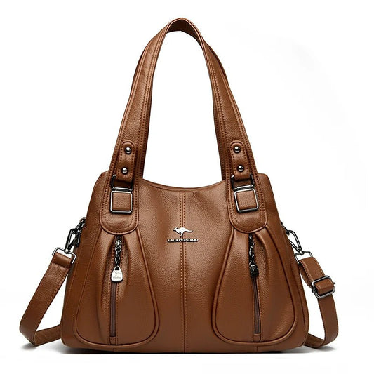 Ladies Stylish Solid Color Soulder Bag | Dotflakes