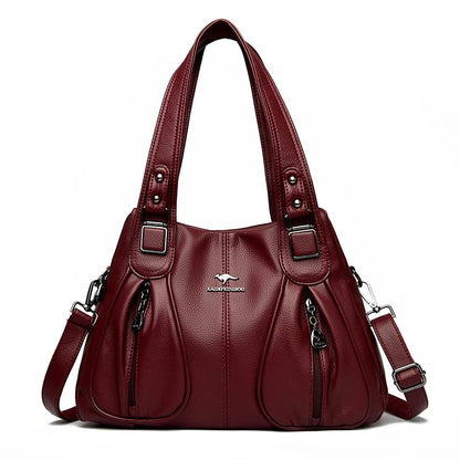 Ladies Stylish Solid Color Soulder Bag | Dotflakes