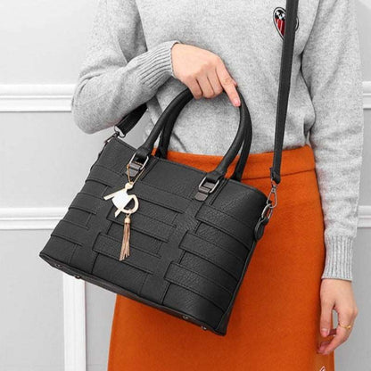 Ladies Trendy Block Handbag | Dotflakes