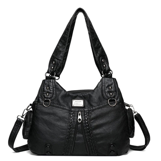 Luxury Soft Leather Shoulder Bag for Women | Dotflakes