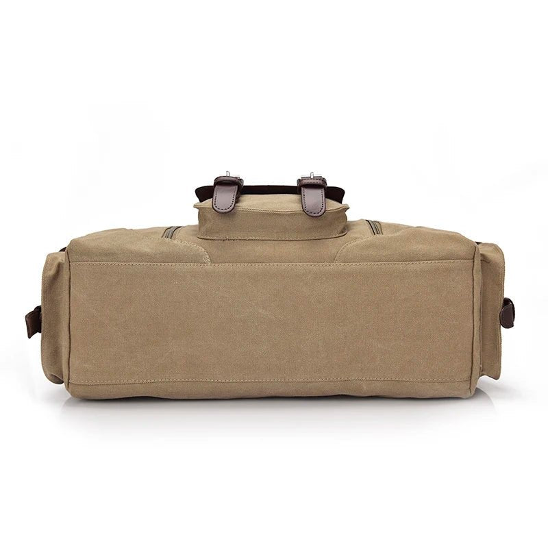 Men's Vintage Canvas Travel Shoulder Duffel Bag | Dotflakes