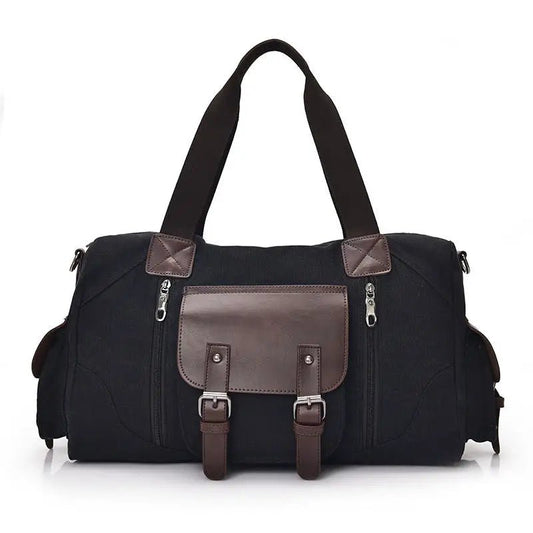 Men's Vintage Canvas Travel Shoulder Duffel Bag | Dotflakes