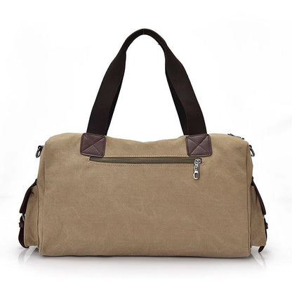 Men's Vintage Canvas Travel Shoulder Duffel Bag | Dotflakes