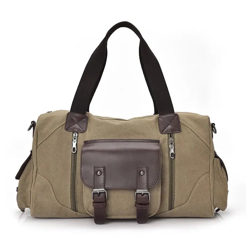 Men's Vintage Canvas Travel Shoulder Duffel Bag | Dotflakes