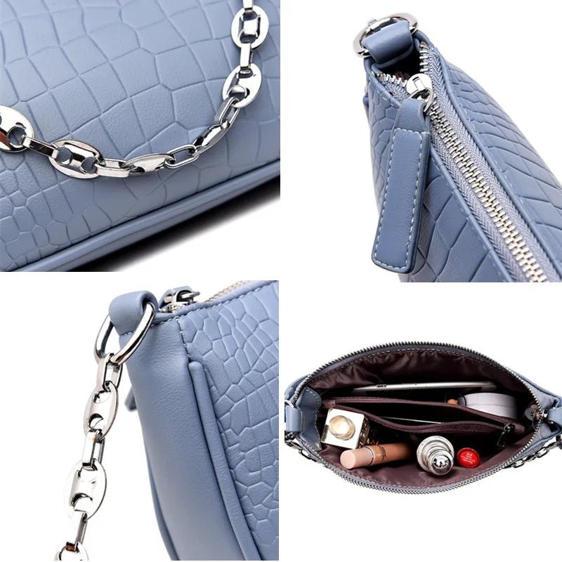 Solid Color PU Leather Crossbody Bags for Women | Dotflakes