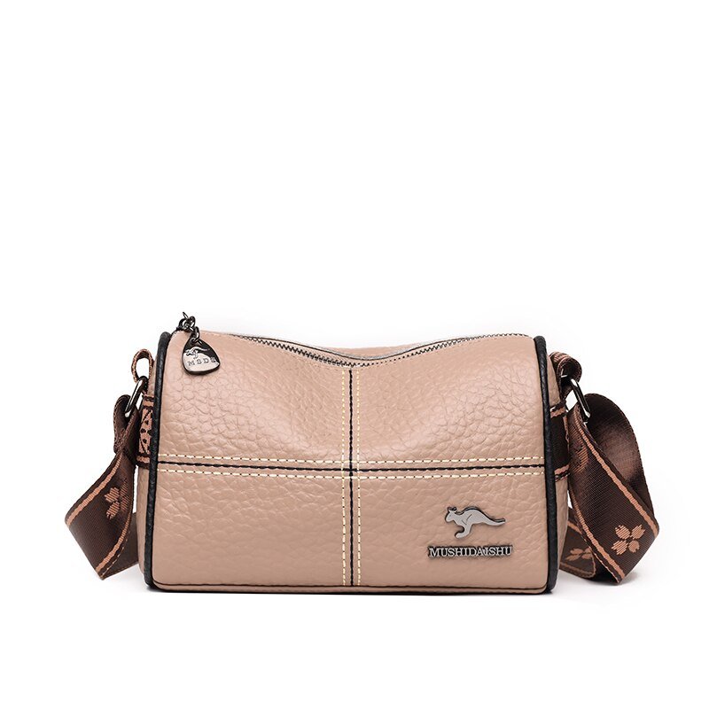 Thick Strap Ladies Leather Crossbody Shoulder Bag | Dotflakes