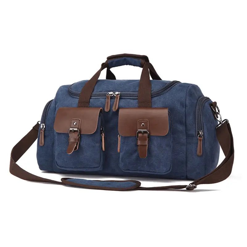 Unisex Vintage Canvas Weekender | Duffel Bag | Dotflakes