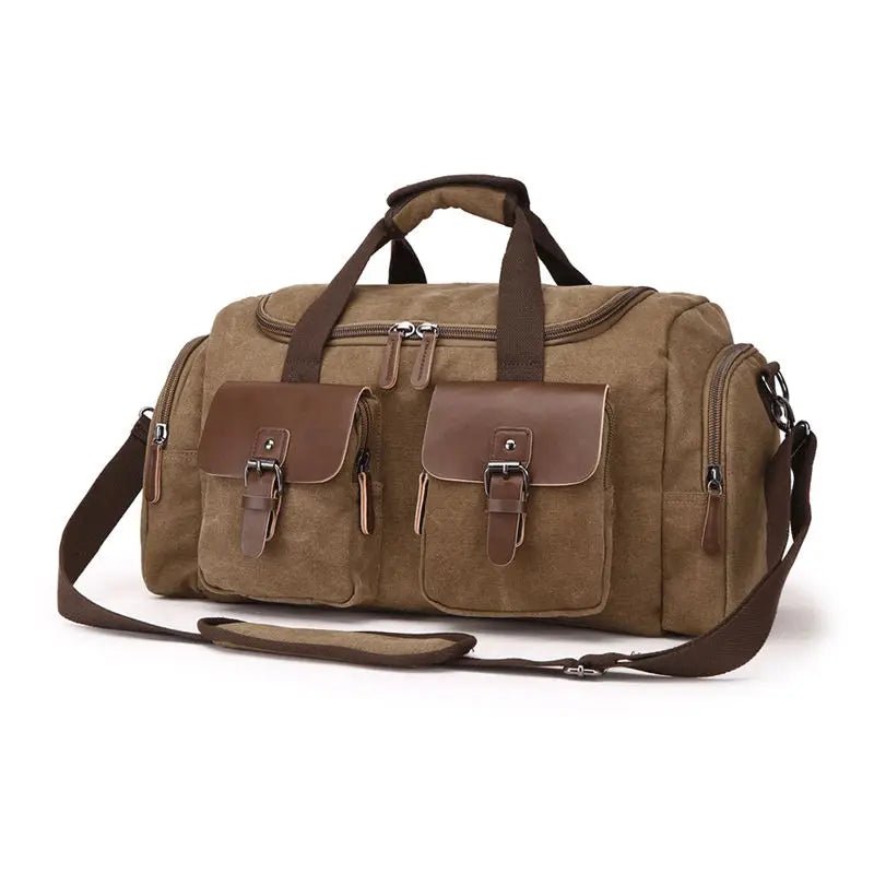 Unisex Vintage Canvas Weekender | Duffel Bag | Dotflakes