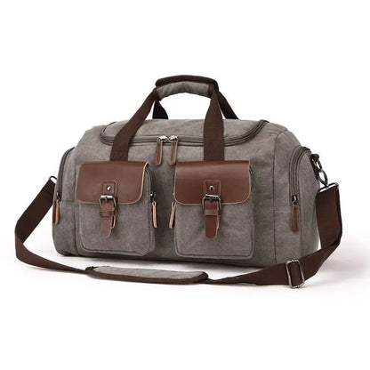 Unisex Vintage Canvas Weekender | Duffel Bag | Dotflakes