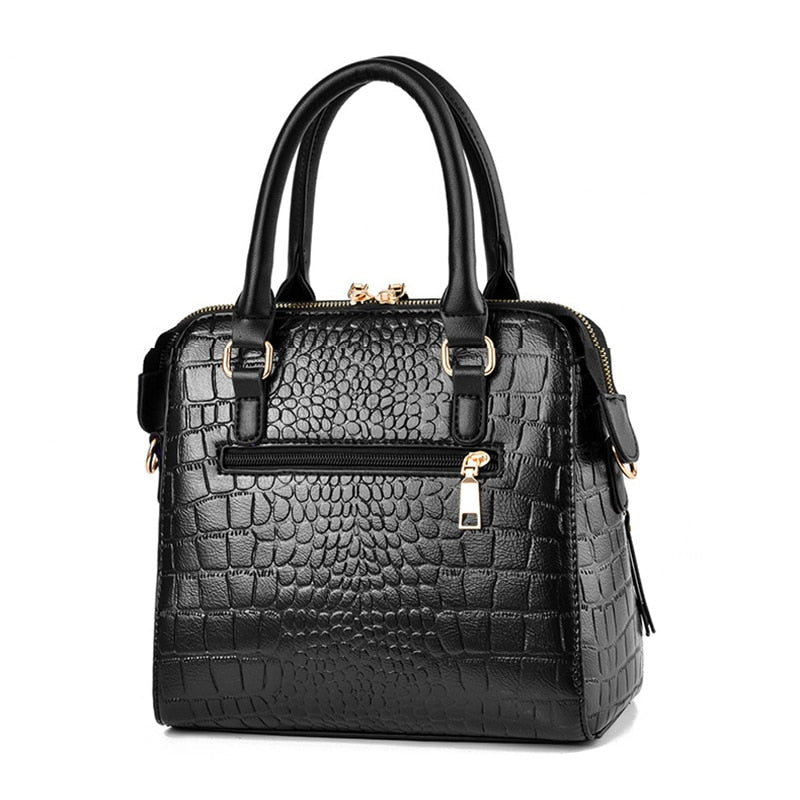 Women Retro Alligator PU Leather Handbag | Dotflakes